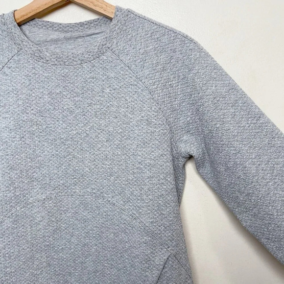 Lululemon Womens 4 Catch A Moment Crew Heathered Core  Light Grey - Picture 7 of 16